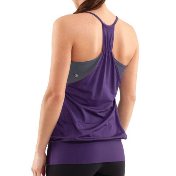 lululemon athletica Tops - Lululemon No Limits Tank Purple Heather Grey 4